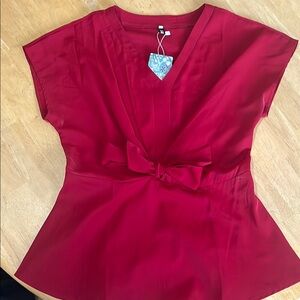 Elegant Red Women's Top